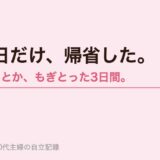 3日だけ、帰省した。親戚が全員いた。